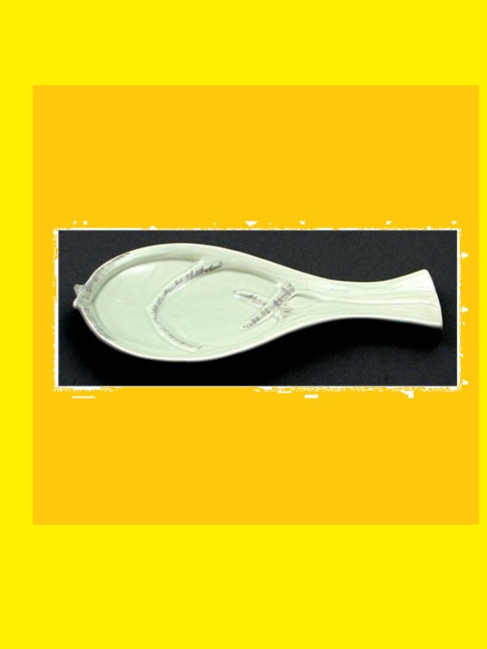 Ceramic Antler Spoon Rest 8 1/8" long by 3 1/2" wide 22633